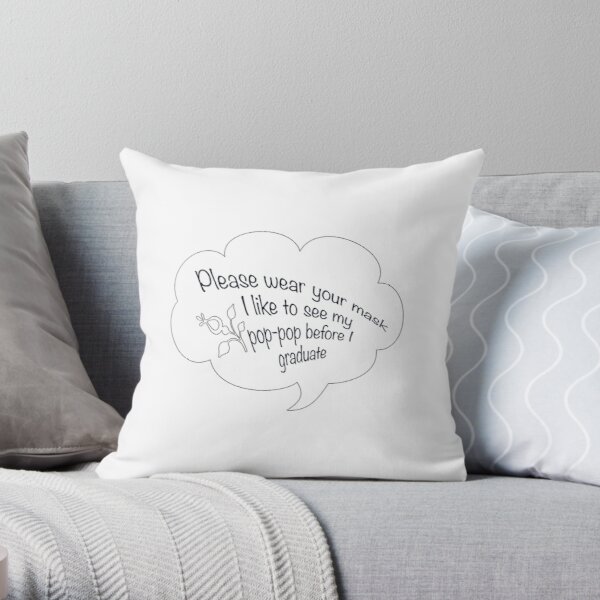 i like to see my pop pop black Throw Pillow RB2805 product Offical Pop Smoke Merch