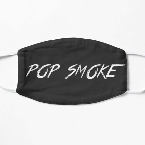 Pop Smoke Logo WHITE Flat Mask RB2805 product Offical Pop Smoke Merch