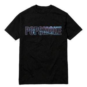 Áo phông đen Pop Smoke X Vlone Wraith PS2311